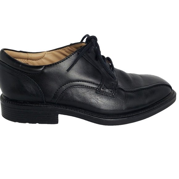 Boulevard Club Black Leather Dress Shoes Mens 10M Breatheoprene - Picture 7 of 9